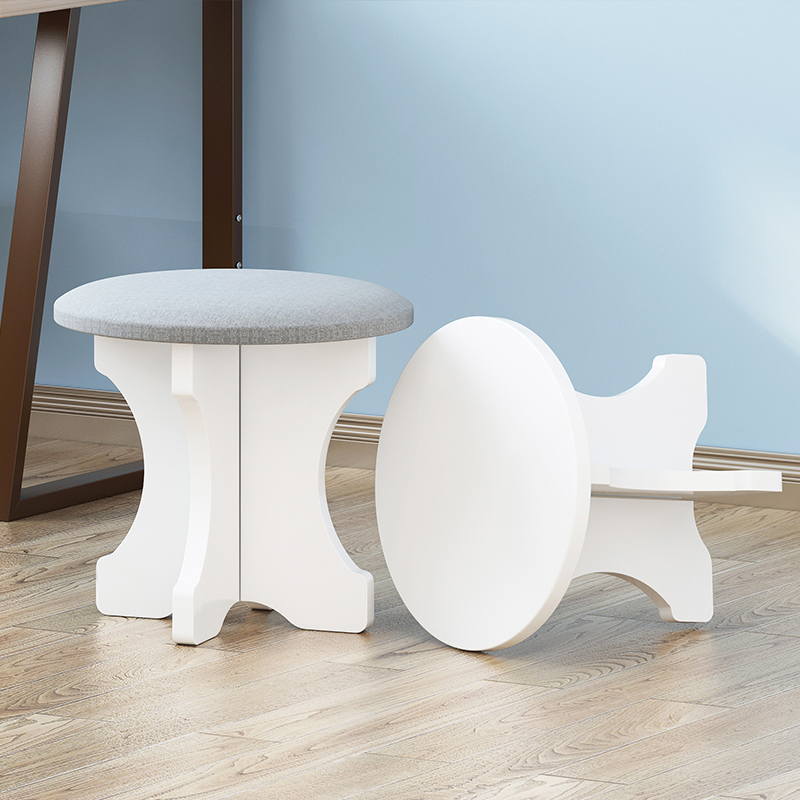 Net red stool home bedroom small sofa modern minimalist lazy cute bedroom solid wood dressing table makeup chair