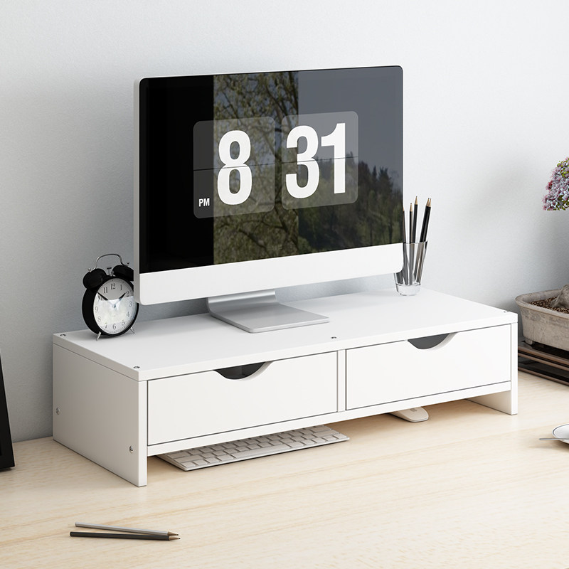 Computer screen HEIGHTENED SHELF DESK FACE SHELF BASE KEYBOARD TIDYING UP A HIGH TRUST TRAY