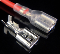 6 3 Reed Terminal Sheath Plug-in Cold Pressed Copper Nose Tule Plug Wire Connector Connector 100 Set