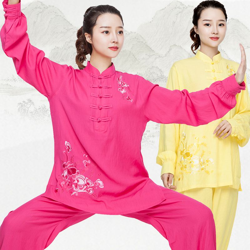 New Taiji-ji-ji-ji costume cotton cotton in summer short in the summer season