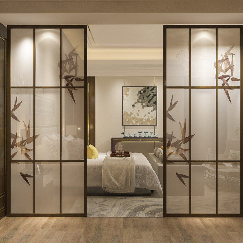 Chinese solid wood screen partition Entrance small apartment partition seat screen Living room Hotel dining room TV background wall screen