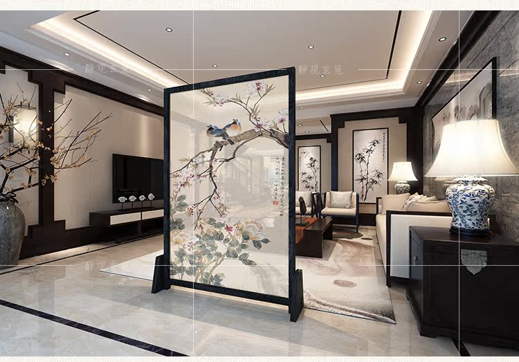 Neo-cổ điển rắn màn hình phân vùng hiên thời trang phòng khách phòng ngủ văn phòng sợi bán trong suốt màn hình ghế đặc biệt cung cấp - Màn hình / Cửa sổ vách ngăn phòng thờ bằng gỗ