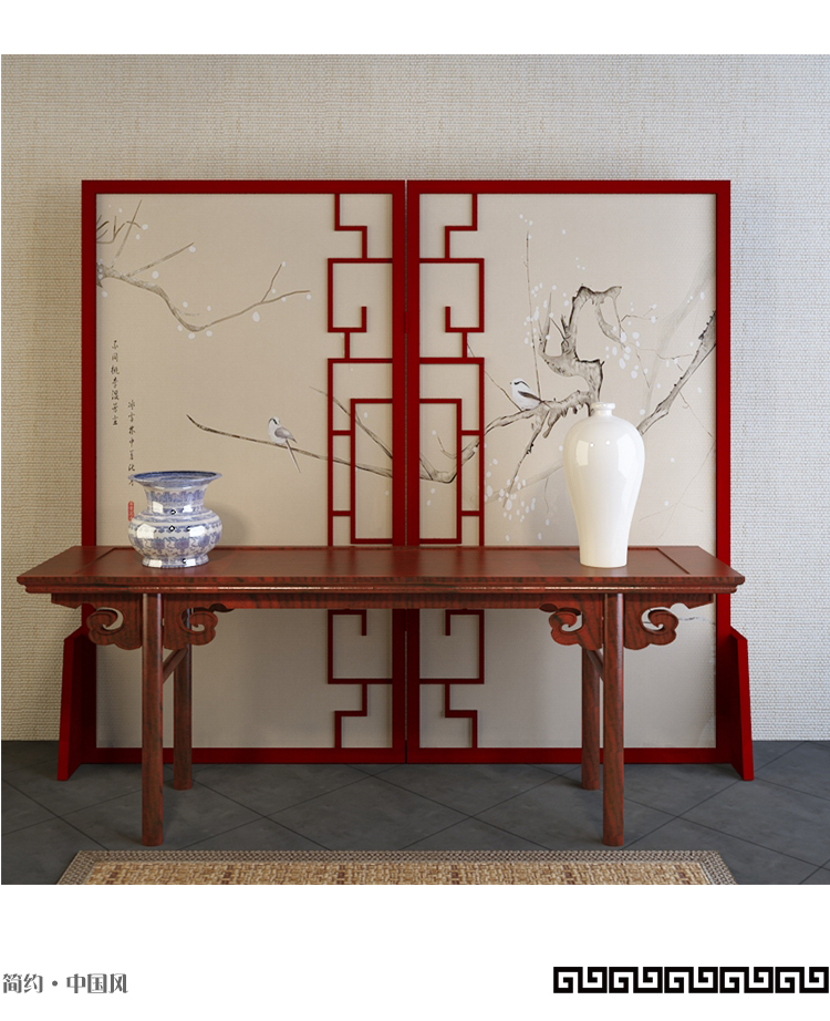 Mới Trung Quốc rắn gỗ màn hình rỗng phân vùng khách sạn nhà hàng nền màn hình hiên phòng khách màn hình bán trong suốt - Màn hình / Cửa sổ vach ngan phong khach