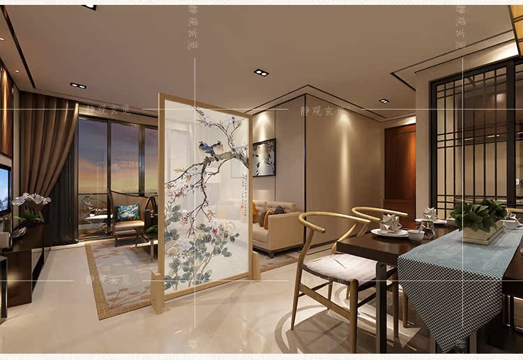 Neo-cổ điển rắn màn hình phân vùng hiên thời trang phòng khách phòng ngủ văn phòng sợi bán trong suốt màn hình ghế đặc biệt cung cấp - Màn hình / Cửa sổ vách ngăn phòng thờ bằng gỗ