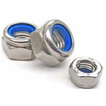316 stainless steel lock nut self-locking nut nylon anti-loose anti-off screw cap ni cap M3M4M5M6M8M10