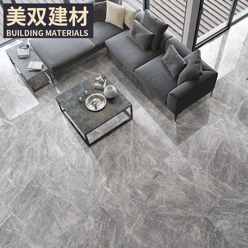 All porcelain diamond tile 800x800 tile gray all-over marble 80 by 80 floor tile living room floor tiles