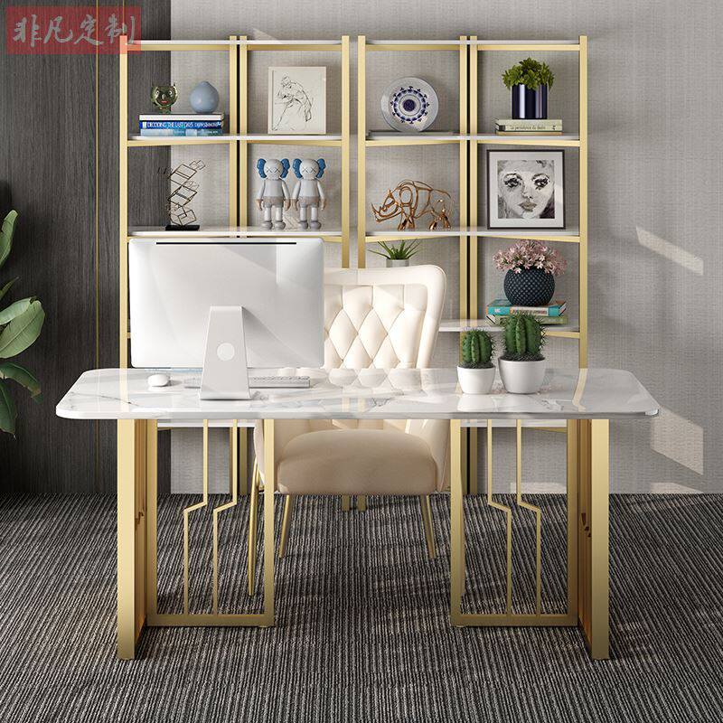 Desk Nordic ins minimalist day style light extravagant rock board computer home table tennis red modern desk desk