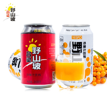 10 cans 310L beverage whole box sea buckthorn juice Wild hillside Lvliang Shanxi specialty canned beverage