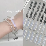 Стеклянный браслет из бисера ручной работы, аксессуары, китайский стиль, DIY