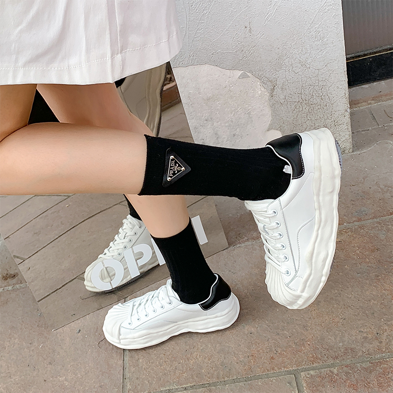 Aeglin shell head dissolving shoes women's 2022 new leather thick bottom Mihara Kangyu Japanese soft-soled canvas shoes