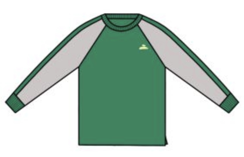 Round Neck Sweatshirt - Green Round Neck Sweatshirt - Green