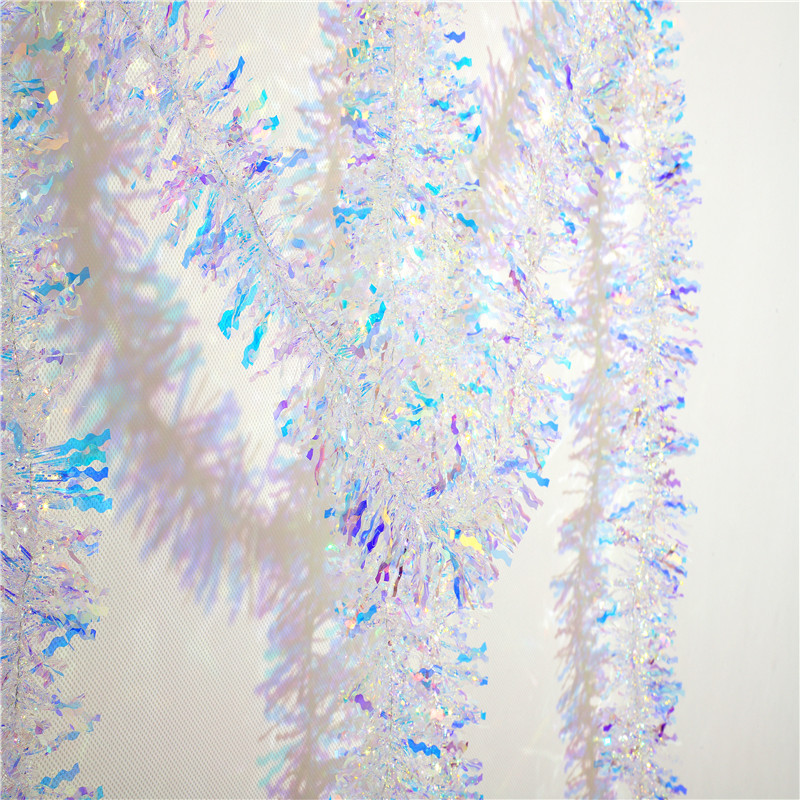 Laser colorful pull flower brush strip color strip rain silk pull flower stage Christmas tree school Children's Day decoration holiday decoration