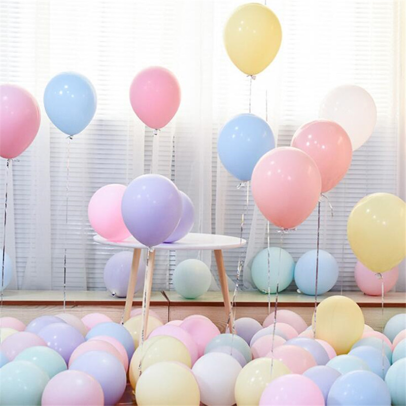 12-inch 18-inch Macaroon Balloon Birthday Wedding Classroom Layout Balloon Round Latex Balloon Thickening