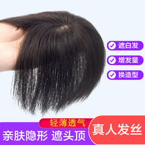 Wig sheet Liu Haiquan Real Hair Fake Hair female natural head Hair Tonic Hair cover Hair Patches-type No marks for Hair Loss and Hair Loss