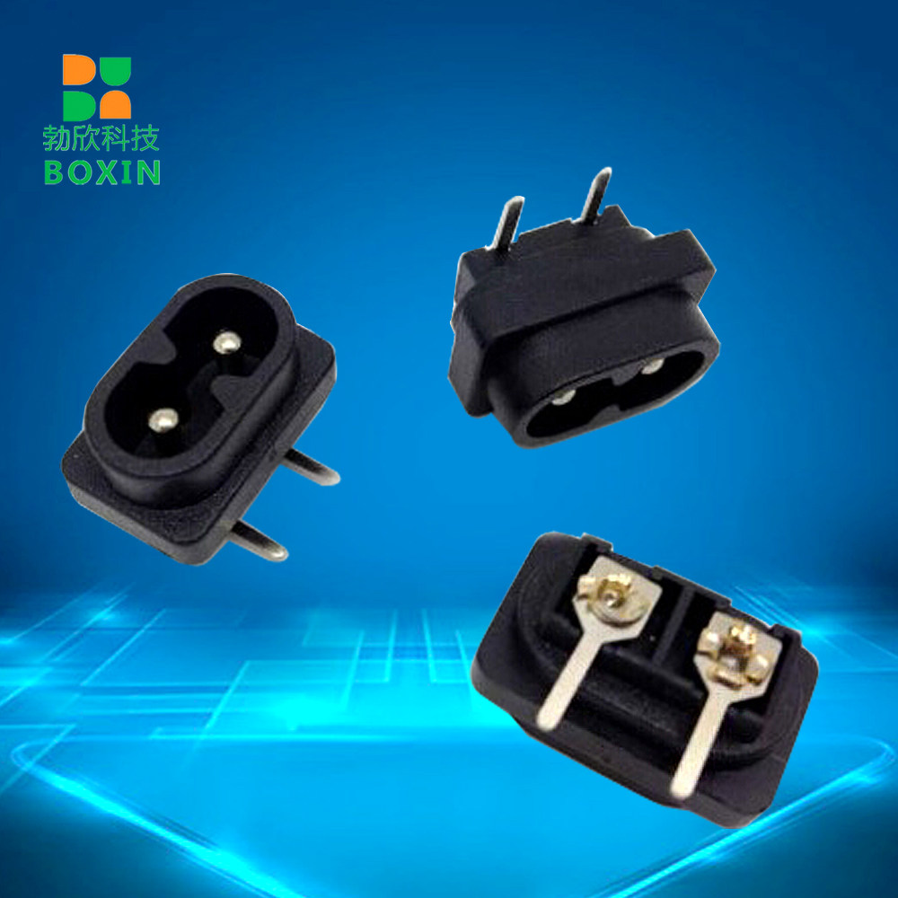 Factory direct AC power socket two-hole eight-character socket large panel socket 2 5A BX-180-D05