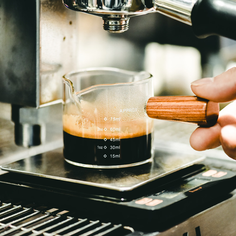 Espresso cup Glass with scale ounce measuring cup shot cup extraction cup High-grade cup Homemade hand punch