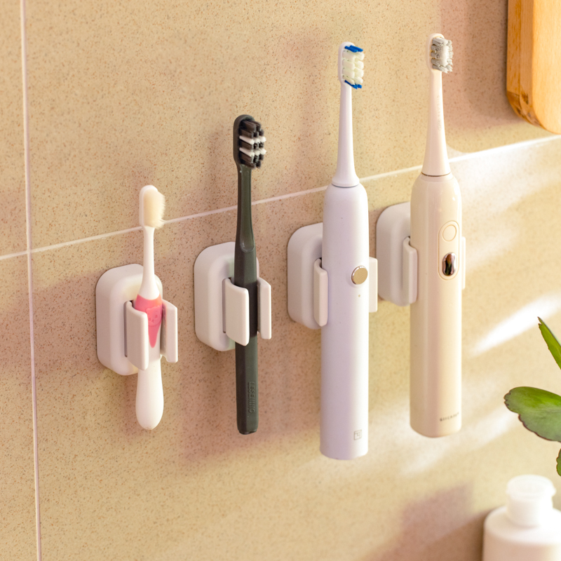 Toothbrush Holder Bathroom No-Drill Wall-Mounted Electric Toothbrush Cup Toothpaste Toothbrush Storage Rack Wall-Mounted Shelf Toothbrush Holder Bathroom No-Drill Wall-Mounted Electric Toothbrush Cup Toothpaste Toothbrush Storage Rack Wall-Mounted Shelf