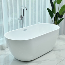 Acrylic thin-edge bathtub seamless integrated household Adult Net red insulation independent European bathtub tub tub