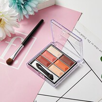 Spenny Elegant silky six-color matte eye shadow tray Long-lasting non-smudging eye color box Earth color