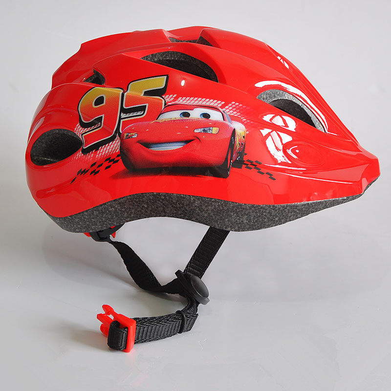 Children's roller skating protective gear set McQueen safety helmet ice skating riding skateboard balance bicycle knee pads anti-fall safety helmet