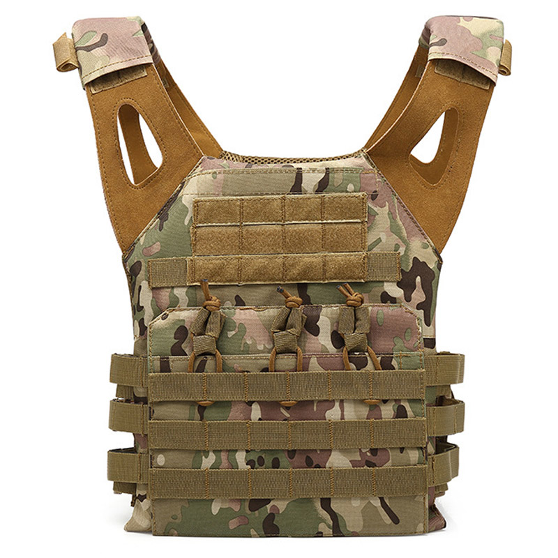 Tactical vest Camouflage vest multi-function anti-stab suit three-level armor body armor CS removable outdoor lightweight equipment