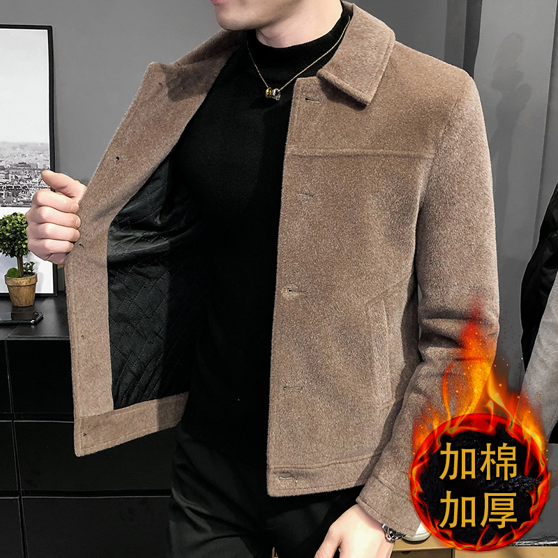 Jacket Men Short style Imitation Water Mink Suede Autumn Winter 2022 New Trendy Men's Jacket Fur Upland Winter Clothing Blouse