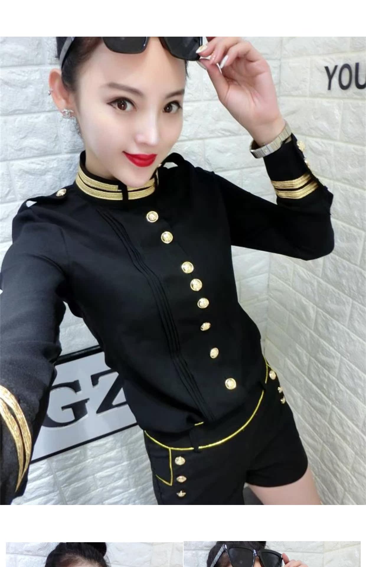 Mùa thu mới của Hàn Quốc thời trang cao eo thon vàng đen khóa ngắn quần short nữ giản dị hoang dã quần rộng ống rộng chân quần thời trang nữ đẹp