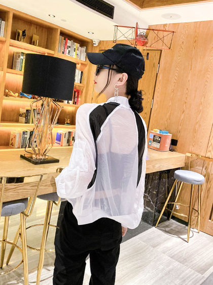 防晒衣外套女2025年新款韩版宽松透气时尚短款棒球服夹克薄款上衣