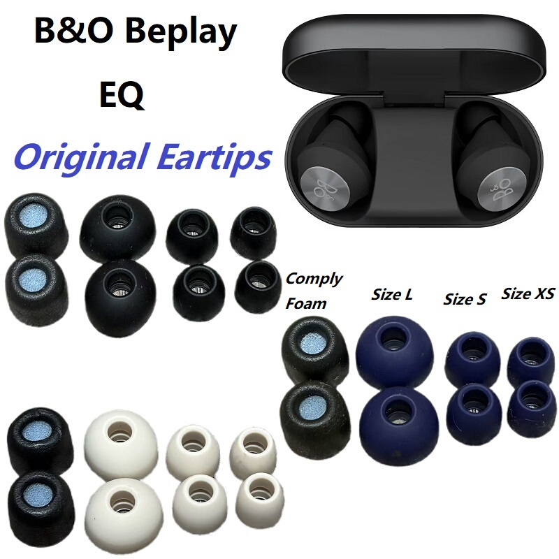 Original Genuine Silicone Earbuds Suitable for B&O Beplay Eq In-Ear Bluetooth Headphones Replacement Ear Caps Earphone Covers Ear Pads Suitable for E8