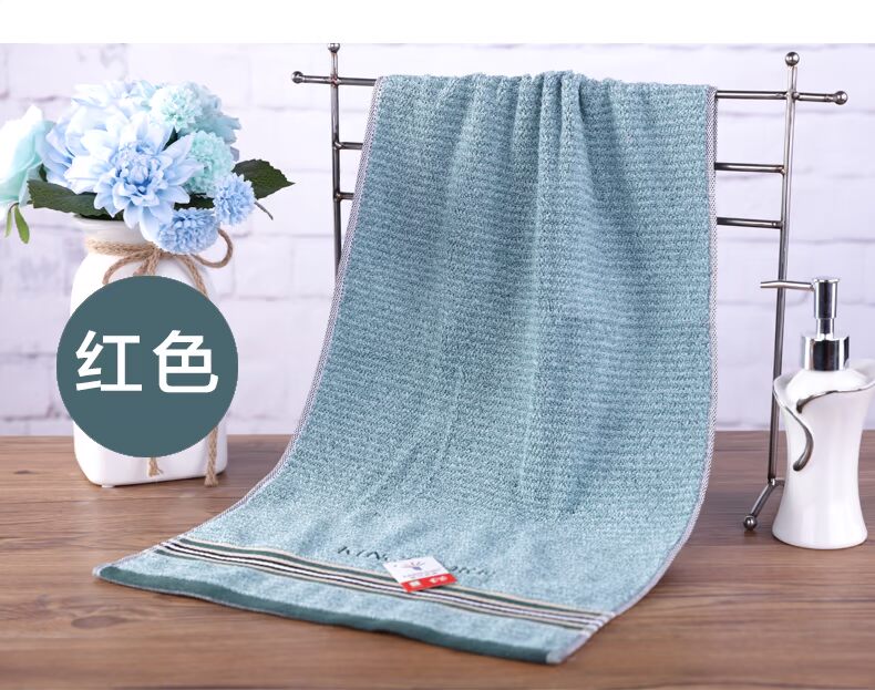 Khăn bông vàng Khăn mặt kinh doanh cho nam Khăn trải giường sọc satin Tăng tính kinh tế mềm mại và thấm nước - Khăn tắm / áo choàng tắm khăn tắm xô