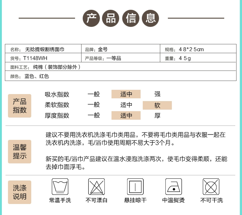 Vàng số bông phim hoạt hình bông terry khăn nhà tắm nhỏ rửa khăn nhỏ mềm và thấm - Khăn tắm / áo choàng tắm