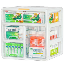 Japanese medicine box home decoration large-capacity medicine storage box multi-layer baby and childrens medicine storage medicine box