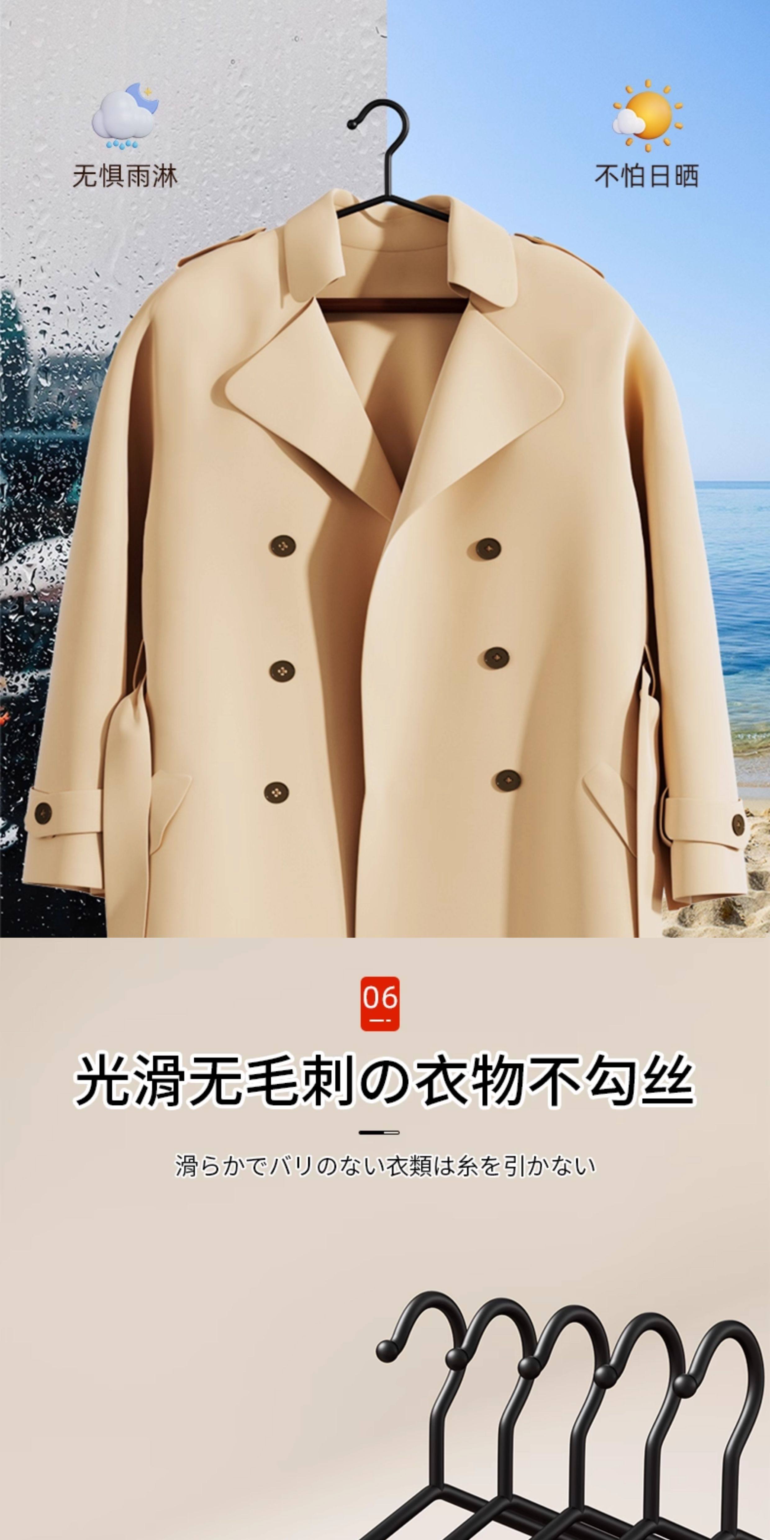 Деревянные вешалки 日本衣架家用挂衣2025新款无痕防滑防肩角轻奢高级榉木衣服挂架子