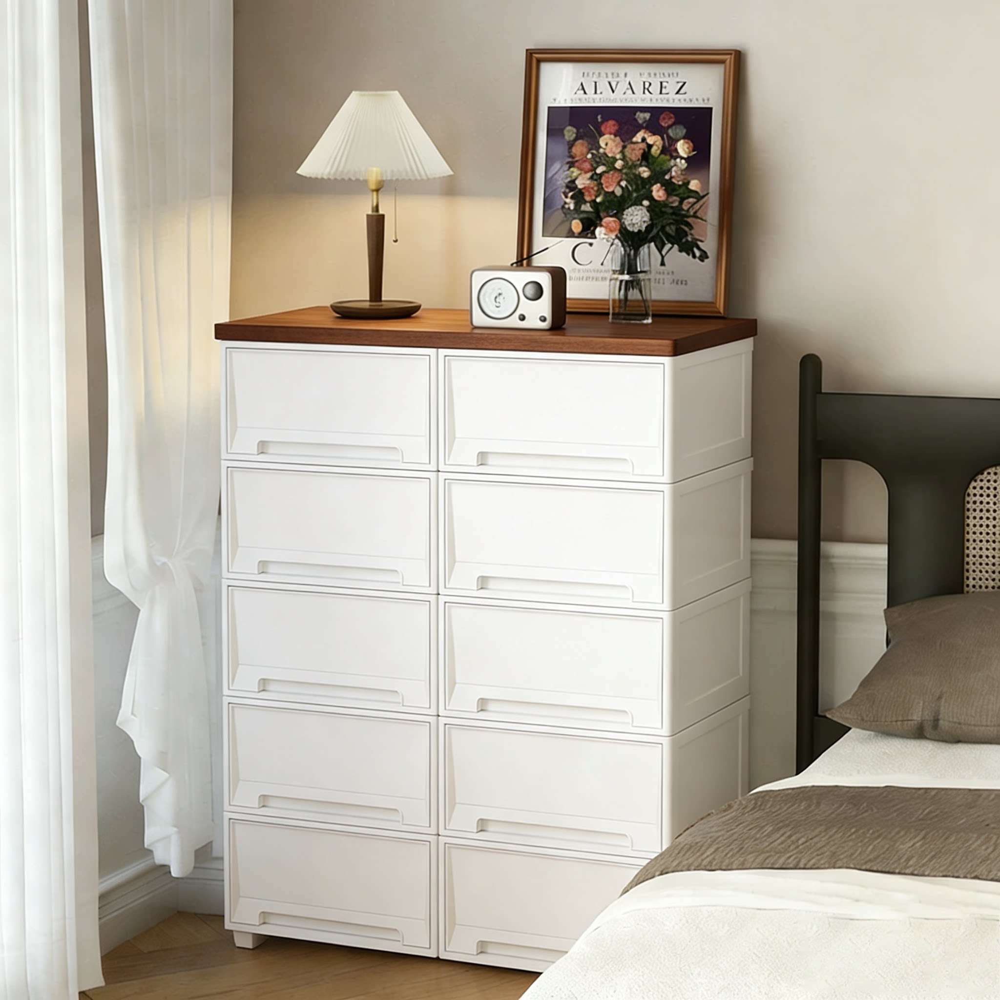 Feeding table storage cabinet baby storage box storage cabinet