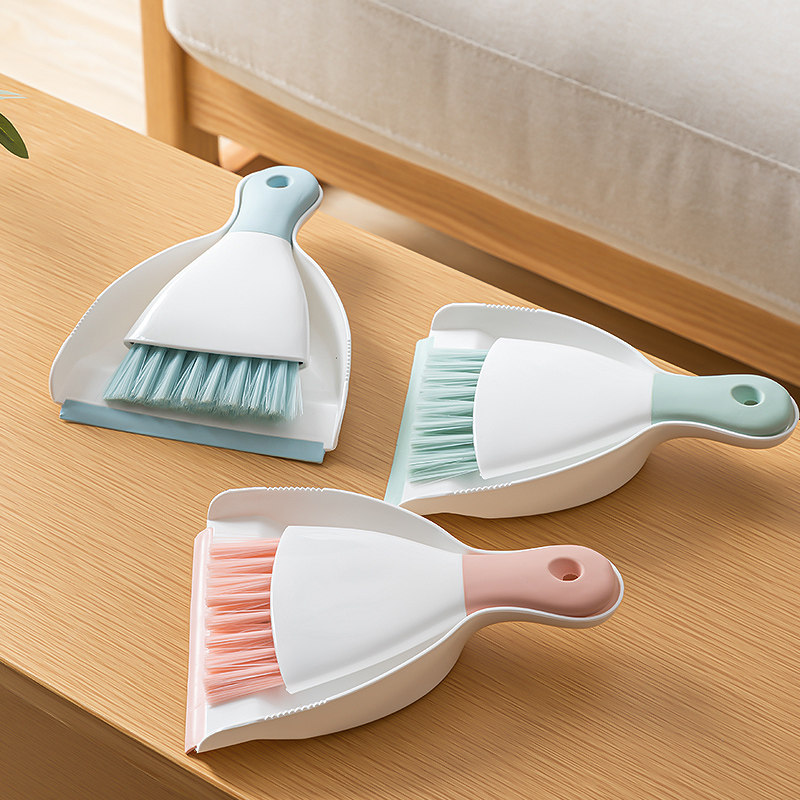 Japanese mini desktop broom dustpan set small broom cleaning brush keyboard brush broom cleaning tool