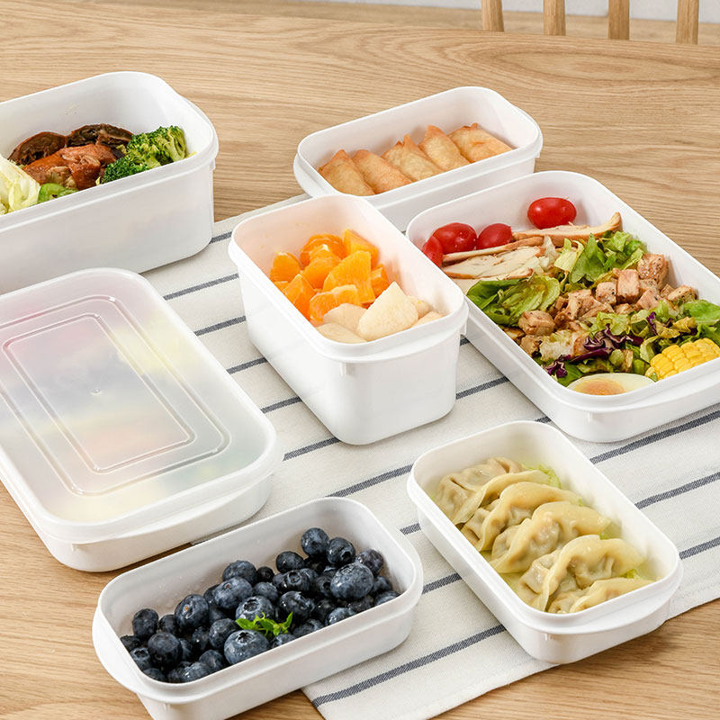 日本保鲜盒塑料密封盒食品级冰箱收纳冷藏盒微波炉饭盒便携便当盒