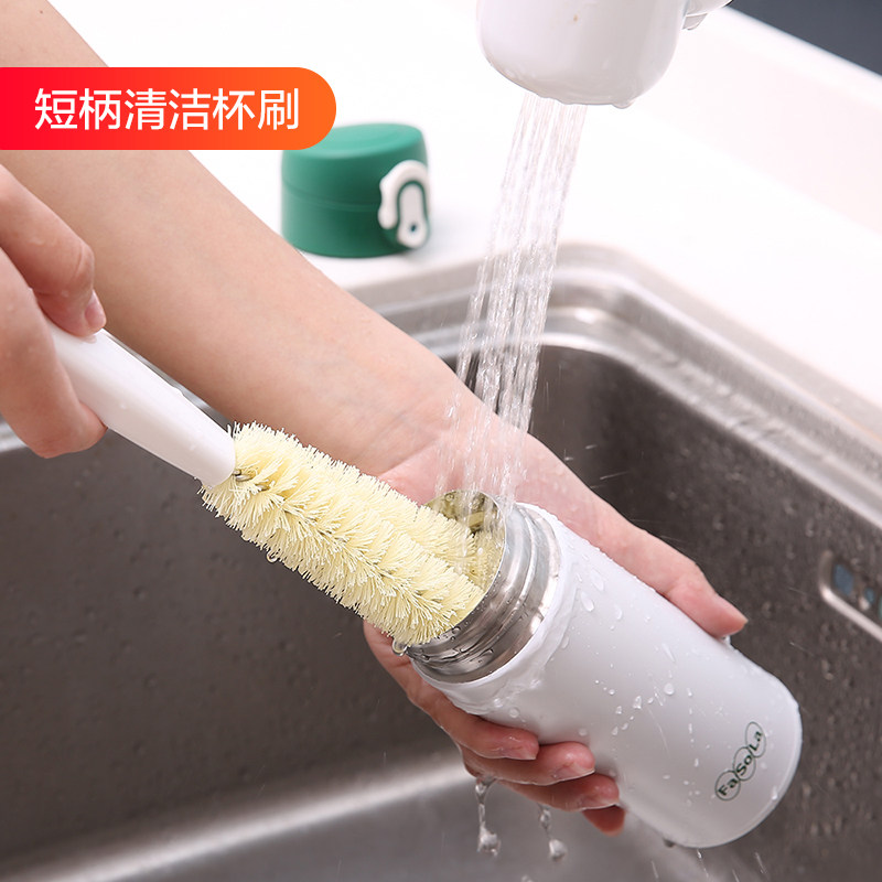 Japan wash cup artificial bottle brush 360 degrees rotation cup clean cup brush cup glass brush brush brush brush