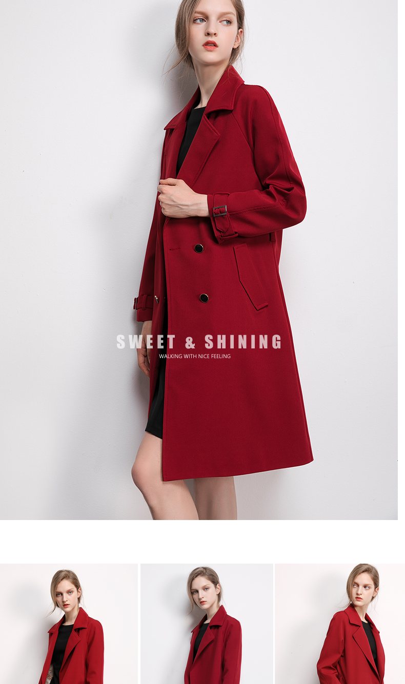 Trench pour femme ZHUO LIANFEI en Polyester - Ref 3227814 Image 18