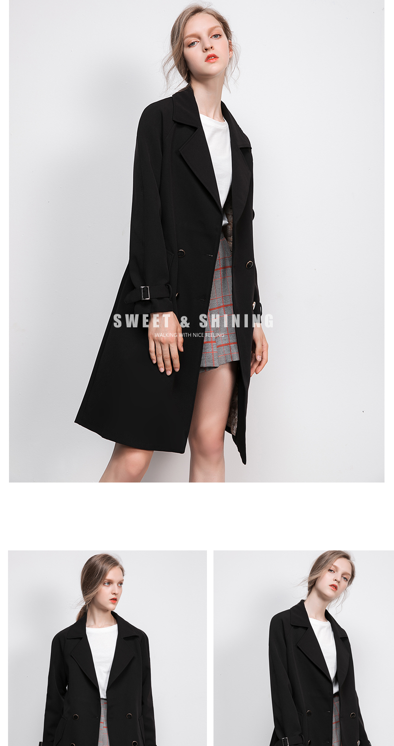 Trench pour femme ZHUO LIANFEI en Polyester - Ref 3227814 Image 22