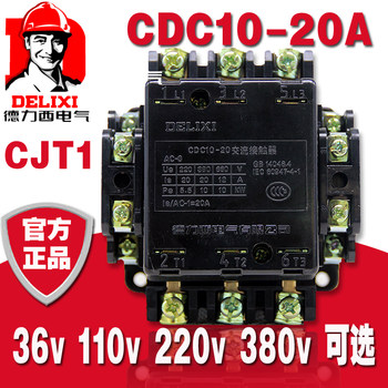 Delixi Ac Contactor Cdc10-20A Cj10 Cjt1 Coil 380V 220V 110V 36V