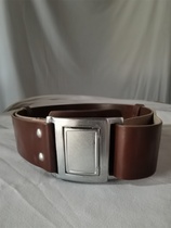 In stock old goods from the 1980s plain belt 65-style leather armed outer belt