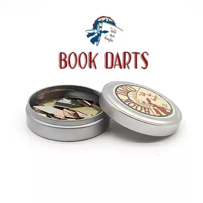 American BOOKDARTS original imported Creative metal darts reading bookmarks three-color canned bag
