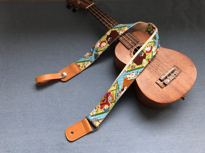 Оригинальный кошачий повседневный ремешок для укулеле ручной работы UKULELE STRAP
