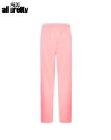 Розовые хлопковые штаны