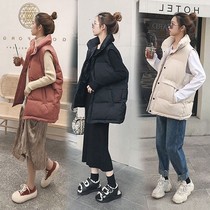 Down cotton vest women short 2020 Autumn Winter Korean version of Joker loose bread vest padded sleeveless waistcoat