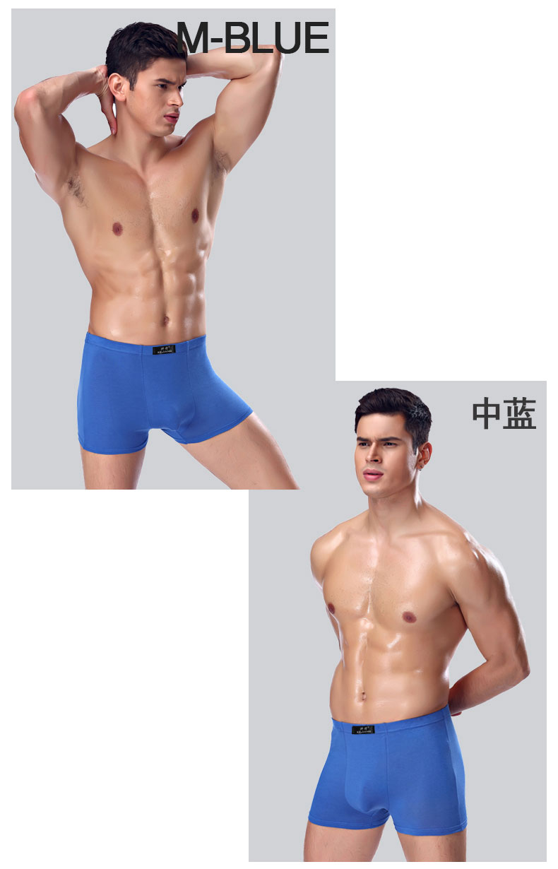 Chi nhánh sẽ là 4 hộp quà tặng nam đồ lót nam võ sĩ thanh niên thể thao kích thước lớn boxer quần nam của người đàn ông thở của đồ lót