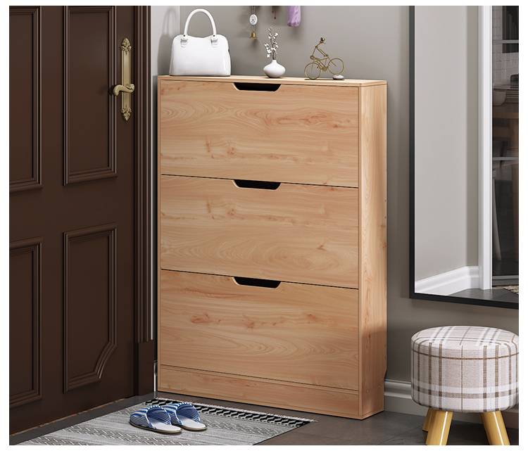 17cm giày giày đỉnh mỏng tủ phòng hiện đại nhỏ gọn đơn giản tủ bãi mỏng cửa giày căn hộ nhỏ - Buồng tủ để đầu giường
