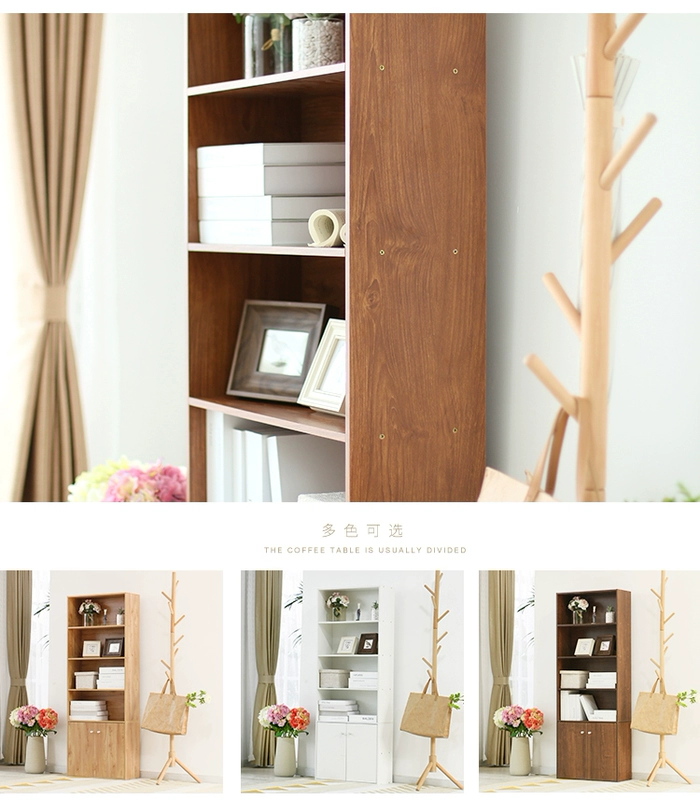 Tủ sách với cửa ra vào nhiều lớp khóa tủ khóa hiện đại nhỏ gọn nhà căn hộ nhỏ tủ lưu trữ tủ sách - Buồng tủ nhựa ngăn kéo 5 tầng
