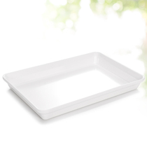 Kebai Yamamy cooked food tray rectangular white plastic dishes display pan halibut halibut cold dish commercial