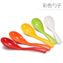 Kaibo Ya colored melamine spoon plastic kung fu spoon long handle with hook spoon Turtle Shell Spoon restaurant restaurant spoon spoon spoon